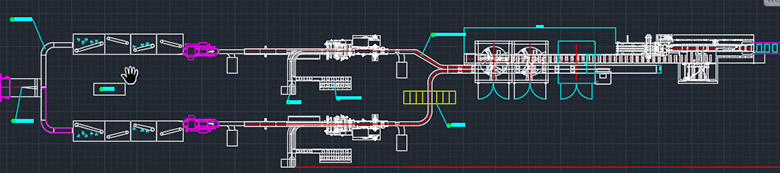 Automatic Baumkuchen packaging production line project