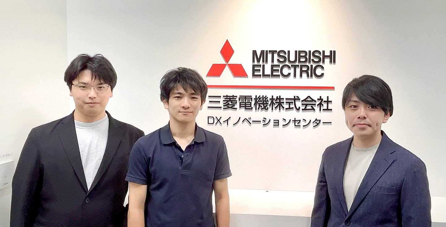 From left: Yuya Shintani, Kento Okumura and Shoma Fukuhara of Mitsubishi Electri